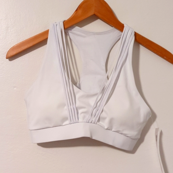 Werk Other - New Werk White Racerback String Strappy Yoga Padded Bra Top Small